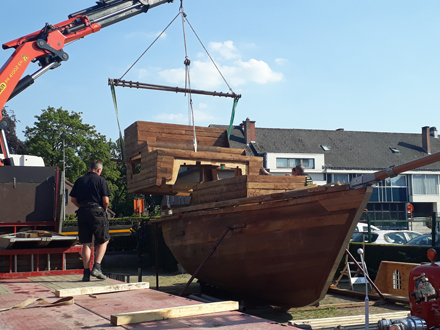 boot wordt omgebouwd